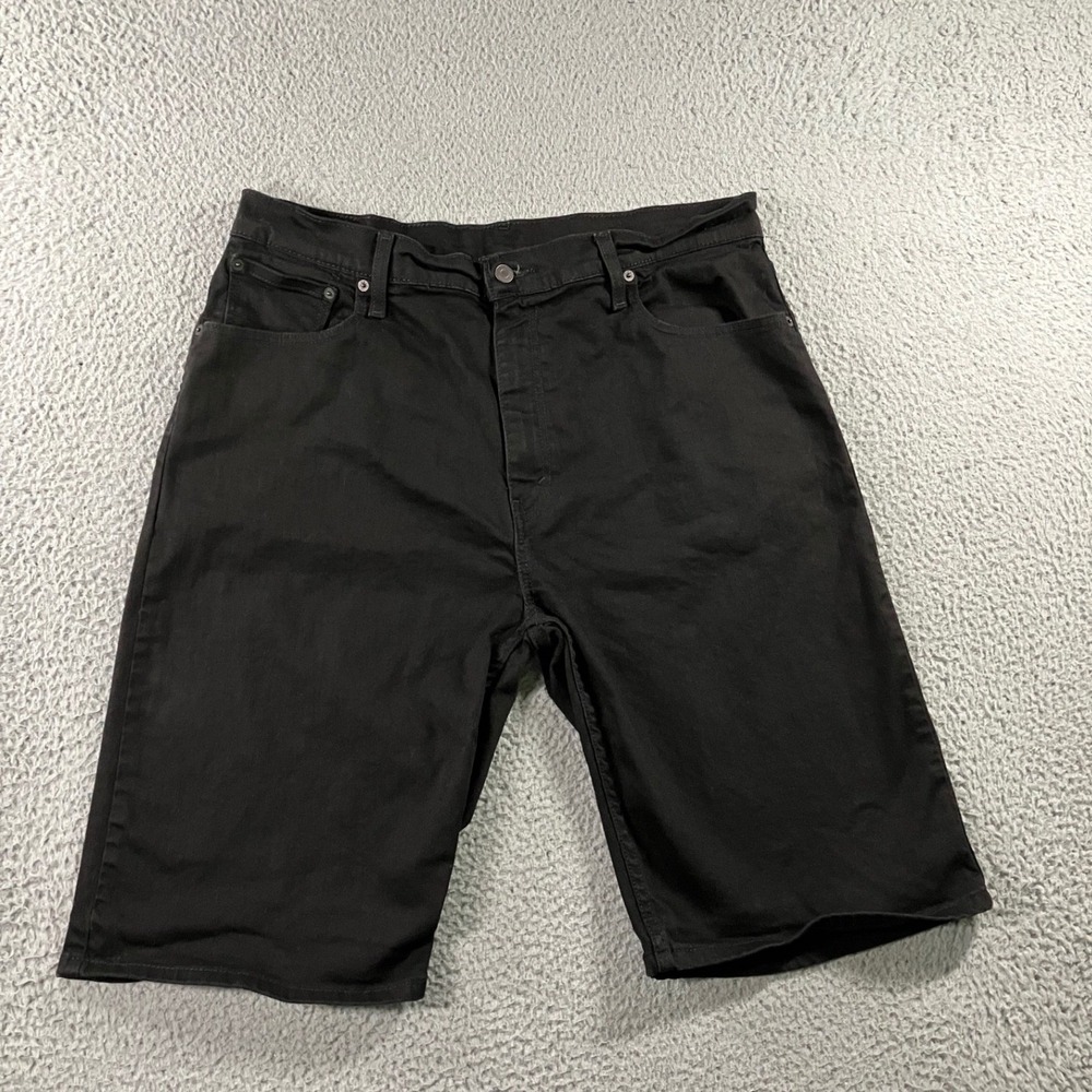 Levis 559 Denim Shorts Men 36 Black Jorts Grunge Street Gorpcore y2k Skater - Picture 1 of 14